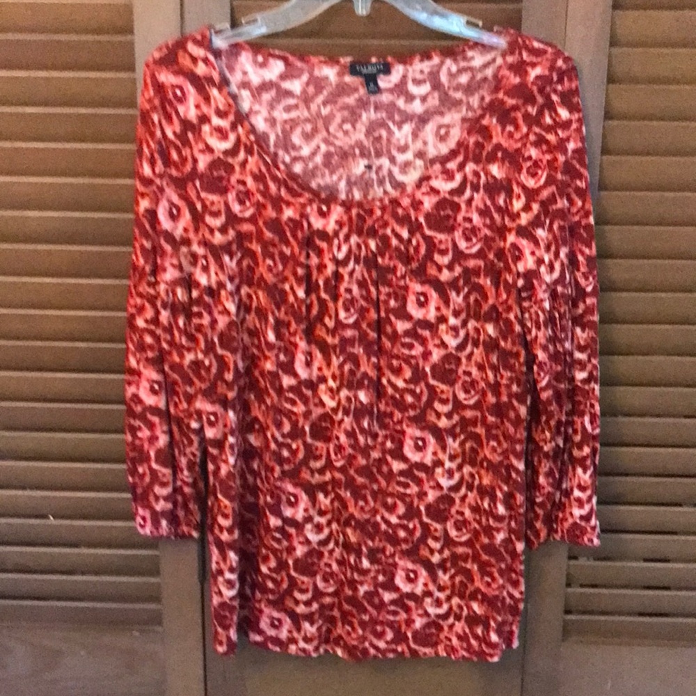 | New Talbots Stretch Spring Color Top - M